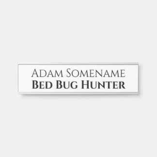Bed Bug Jäger lustige Herbergsarbeiter Spaß Name Türschild