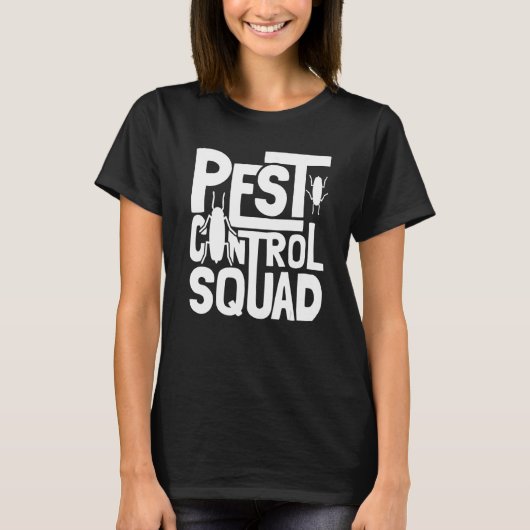 Bed Bug Pest Kontrolle Squad Pest Controller T-Shirt (Vorderseite)