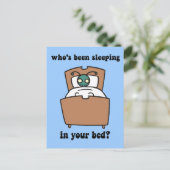 Bed Bug Postkarte (Stehend Vorderseite)