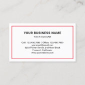 Bed Bugs Entfernen von Pest Kontrolle Service Busi Visitenkarte (Rückseite)