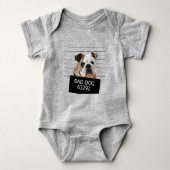 Bed dog - Bulldog Baby Strampler (Vorderseite)