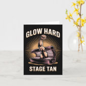 Bed Glow Hard Wettkämpfer Fitness Fans Tan Karte (Gelbe Blume)