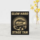 Bed Glow Hard Wettkämpfer Fitness Fans Tan Karte (Gelbe Blume)