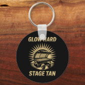 Bed Glow Hard Wettkämpfer Fitness Fans Tan Schlüsselanhänger (Vorderseite)