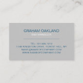 Bed-Logo, Bed & Breakfast Unterkunft Visitenkarte (Rückseite)