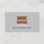 Bed-Logo, Bed & Breakfast Unterkunft Visitenkarte (Vorderseite)