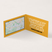 Bed-Logo, Herbergsunterkunft im Detail Visitenkarten (Innenseite)