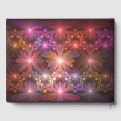 Bed of Blume farbenfrohe Abstrakte Fraktal Art Nam Gästebuch (Rückseite)