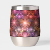 Bed of Blume farbenfrohe Shiny Abstrakte Fraktal K (Rückseite)