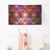 Bed of Blume farbenfrohe Shiny Abstrakte Fraktal K Banner (Insitu)