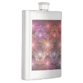 Bed of Blume farbenfrohe Shiny Abstrakte Fraktal K Flachmann (Rechts)