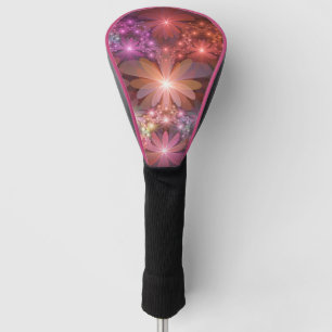 Bed of Blume farbenfrohe Shiny Abstrakte Fraktal K Golf Headcover