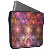 Bed of Blume farbenfrohe Shiny Abstrakte Fraktal K Laptopschutzhülle (Vorne Rechts)