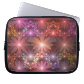 Bed of Blume farbenfrohe Shiny Abstrakte Fraktal K Laptopschutzhülle (Vorderseite)