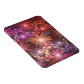 Bed of Blume farbenfrohe Shiny Abstrakte Fraktal K Magnet (Rechte Seite)