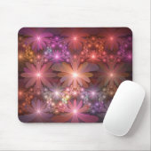 Bed of Blume farbenfrohe Shiny Abstrakte Fraktal K Mousepad (Mit Mouse)