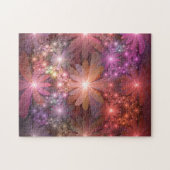 Bed of Blume farbenfrohe Shiny Abstrakte Fraktal K Puzzle (Horizontal)