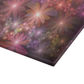 Bed of Blume farbenfrohe Shiny Abstrakte Fraktal K Schneidebrett (Ecke)