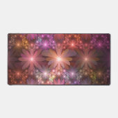 Bed of Blume farbenfrohe Shiny Abstrakte Fraktal K Schreibtischunterlage (Vorderseite)