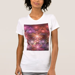 Bed of Blume farbenfrohe Shiny Abstrakte Fraktal K T-Shirt