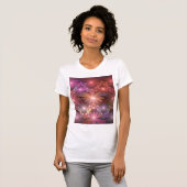 Bed of Blume farbenfrohe Shiny Abstrakte Fraktal K T-Shirt (Vorne ganz)