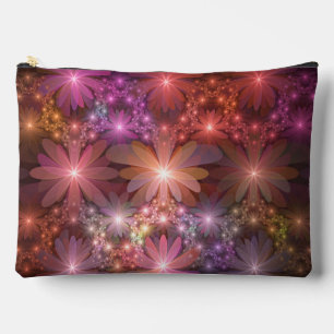 Bed of Blume farbenfrohe Shiny Abstrakte Fraktal K Zubehörtasche