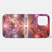 Bed of Blume Shiny Abstraktes Fraktal Kunst, Dicht Case-Mate iPhone Hülle (Rückseite (Horizontal))