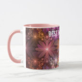 Bed of Blume Shiny Abstraktes Fraktal Kunst, Dicht Tasse (Links)