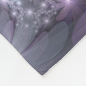 Bed of Blume Trendy Shiny Abstraktes Fraktal Kunst Fleecedecke (Ecke)