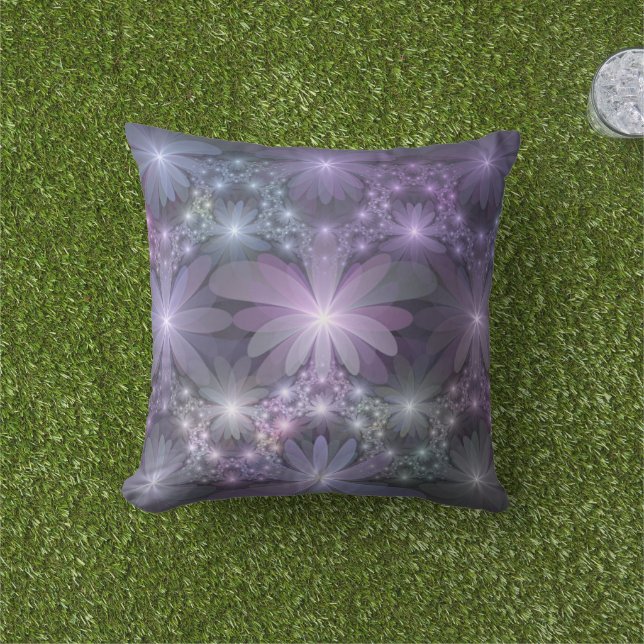 Bed of Blume Trendy Shiny Abstraktes Fraktal Kunst Kissen (Golfball-Marker)