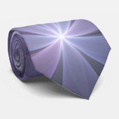 Bed of Blume Trendy Shiny Abstraktes Fraktal Kunst Krawatte (Gerollt)