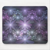 Bed of Blume Trendy Shiny Abstraktes Fraktal Kunst Mousepad (Vorne)