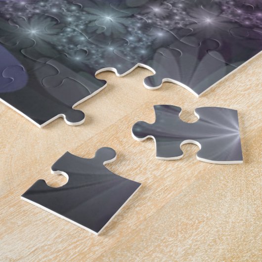 Bed of Blume Trendy Shiny Abstraktes Fraktal Kunst Puzzle (Seite)