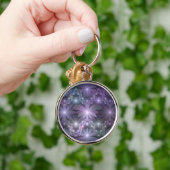 Bed of Blume Trendy Shiny Abstraktes Fraktal Kunst Schlüsselanhänger (Hand)