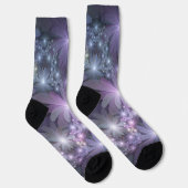 Bed of Blume Trendy Shiny Abstraktes Fraktal Kunst Socken (Rechts)