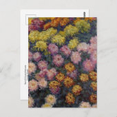 Bed of Chrysanthemas von Claude Monet Postcard Postkarte (Vorne/Hinten)