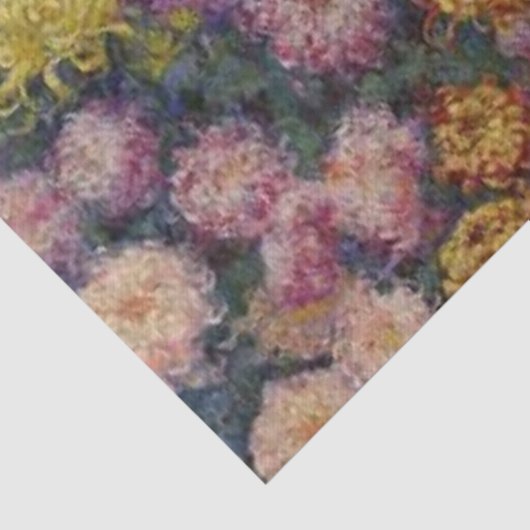 Bed of Chrysanthemas von Claude Monet Seidenpapier (Ausschnitt)