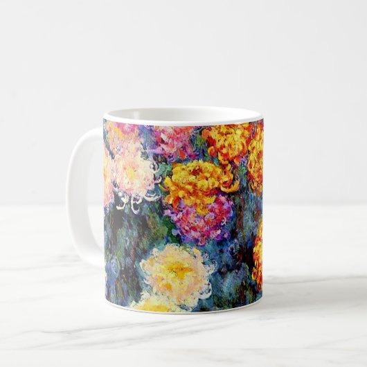 Bed of Chrysanthemums von Monet Kaffeetasse (Vorderseite Links)