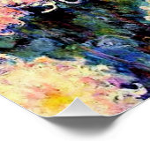 Bed of Chrysanthemums von Monet Poster (Ecke)