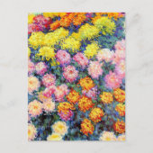 Bed of Chrysanthemums von Monet Postkarte (Vorderseite)