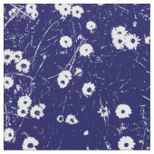 Bed of Daisies HC - Indigo und White Stoff (Nahaufnahme)
