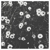 Bed of Daisies HC - Schwarz und Weiß Stoff (Nahaufnahme)
