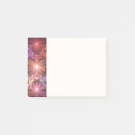 Bed Of Flowers Colorful Shiny Abstract Fractal Art Post-it Klebezettel