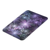 Bed of Flowers Trendy Shiny Abstract Fractal Art Magnet (Linke Seite)