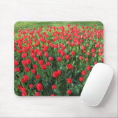 Bed of Red Tulips 01 Mousepad (Mit Mouse)
