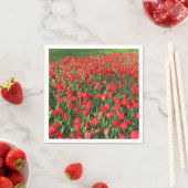 Bed of Red Tulips 02 Serviette (Beispiel)