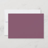Bed of Rose & Amaranth Pink RSVP Karten (Rückseite)