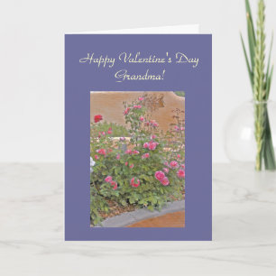 Bed of Rose für Oma Valentine Template Card Feiertagskarte