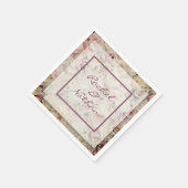 Bed of Rose Wedding Napkins Serviette (Ecke)