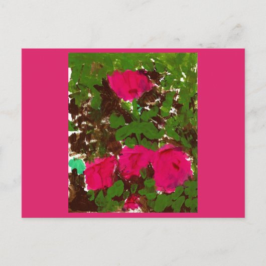 Bed of Roses Postkarte (Vorderseite)